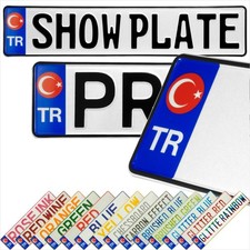 TR Turkish flag Turkey Pressed