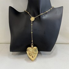 Lana Del Rey Necklace Heart with Spoon LDR Merch Snakes Chain Serpent Pendent