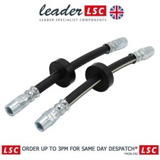 433611775A 2x Rear Brake Hoses VW Derby Golf Jetta Passat Polo Santana NEW
