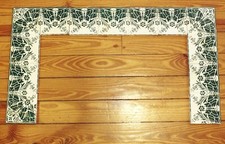 Antique Saint Armand Nord & Hamage Art Nouveau Butterfly Tile Fireplace Frame