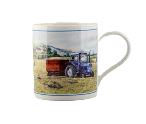 Cachet blue tractor grain - blue, &
