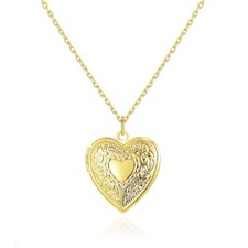 Gold Plated Heart Locket by Philip Jones