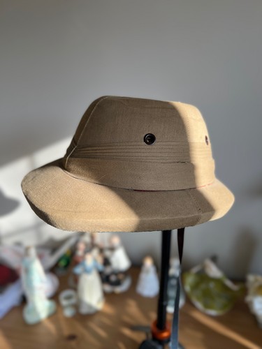 Vintage safari pith helmet hat - safari,