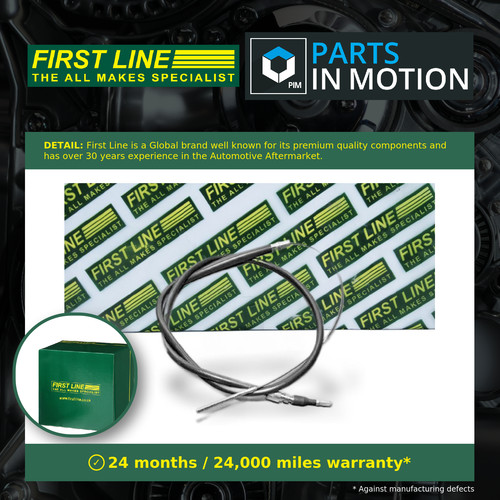 Handbrake cable front fkb1413 - handbrake,