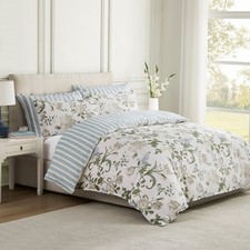 Laura Ashley Rosalind Quilt Cover Set Seaspray