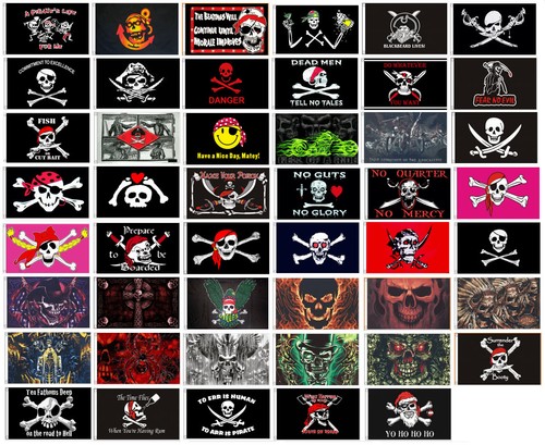 Large pirate flags 5ft - 5ft, 3ft