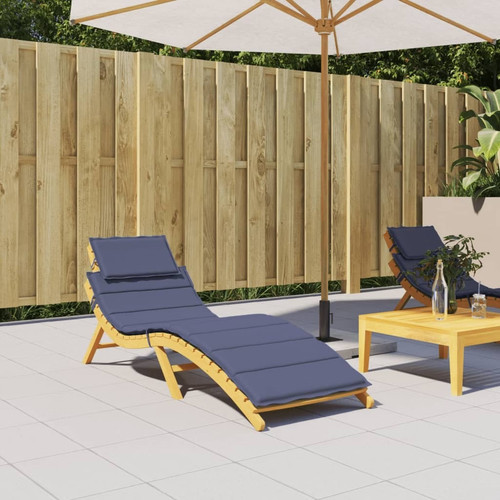 Sun lounger cushion navy blue - cushion,