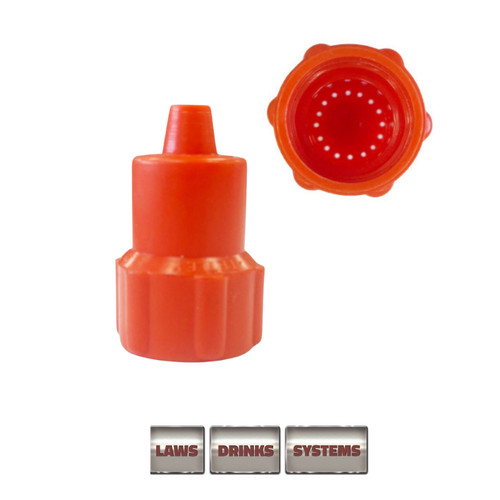 Red cask beer sparkler nozzle - red,