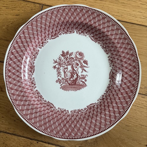Spode pink white - white, 10.5”