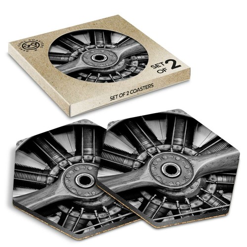Hexagon coasters bw - 2, x