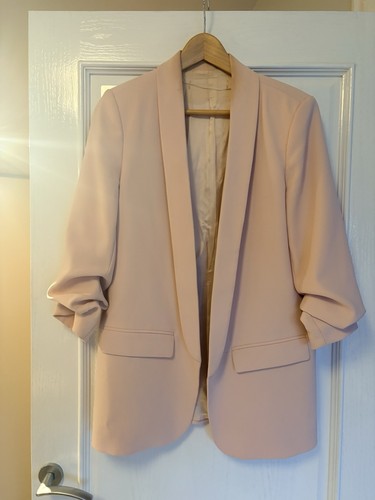 Zara pale pink ruched sleeve - pale,