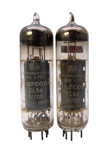 Matched pair marconi n709 - matched, el84