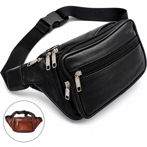 Large real leather - leather, bum