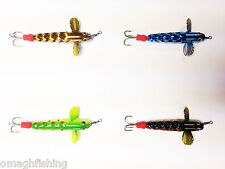 Allcock Metal Devon Diamond Body/Dimpled Minnow 2 Inch**4 Colours**Salmon Lure
