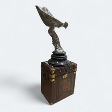 Spirit of Ecstasy Statue Bronze, 69cm Tall, Marble Base, Rolls Royce