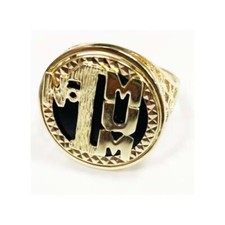 9ct Gold Half Sovereign Ring