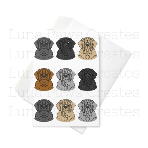 Neapolitan mastiff card - neapolitan,