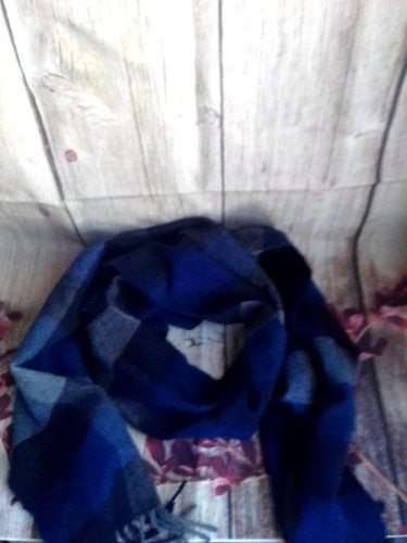 Men gant scarf navy wool - scarf, one