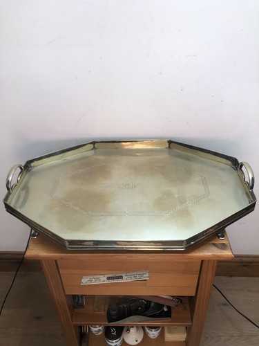 Large art decosilver - large, plate