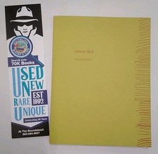 Lemon Red. Poetry Chapbook By