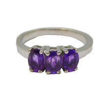 Sterling Silver Triple Oval