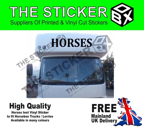 Horses text vinyl decal for - horses,