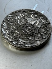 Antique Compact Mirror With