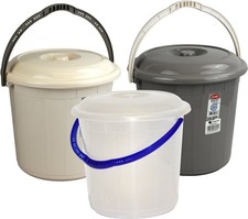 Plastic Bucket With Lid &