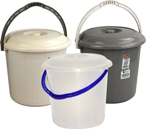 Plastic bucket with lid - plastic,