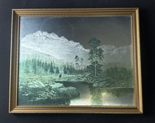 Vintage Framed Dufex Foil Art Print Silent Majesty by Gerald Coulson Stag Deer