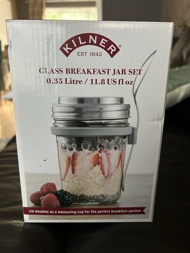 Kilner glass breakfast jar set - glass,
