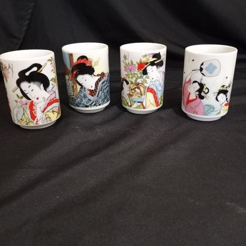 Geisha porcelain tea - cups, set