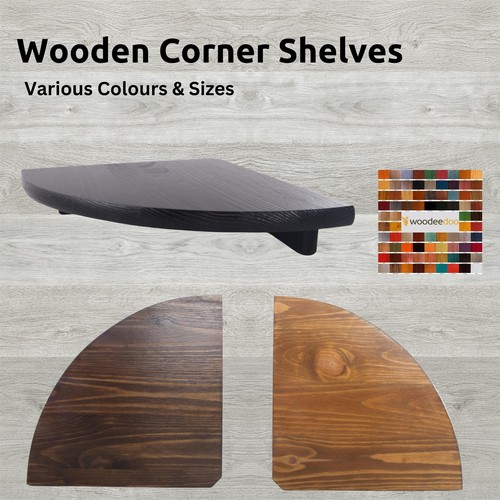Wooden corner shelves floating - shelves,