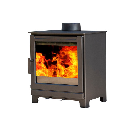 Wood burning stove log - wood, burner