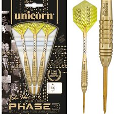 Unicorn John Lowe Phase 3 Gold Darts – 21g & 25g Weights – Tungsten – Champion