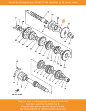 YAMAHA Collar, 90387-257N4 OEM