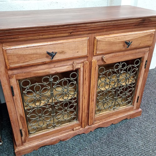 Rosewood indian sideboard with - indian,