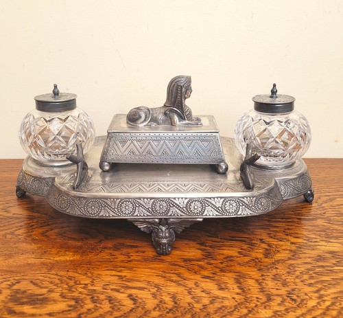 Egyptian revival desk stand - egyptian,