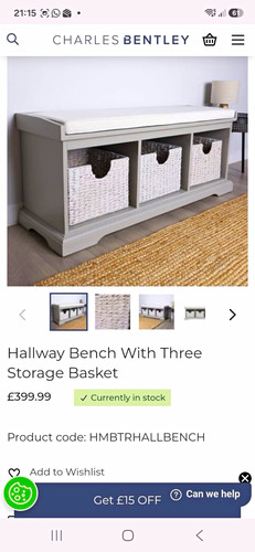 Charles bentley shoe bench - bentley,
