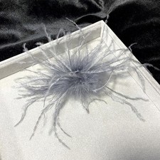 Lightweight Ostrich Feather Brooch Dress Suit Corsage  for Women