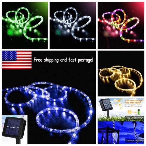 Solar rope lights outdoor - outdoor, tube