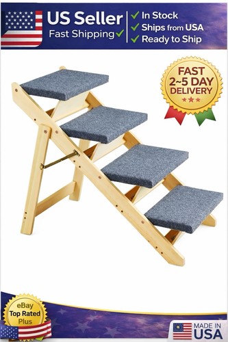 Wooden pet steps - wooden, 2-in-1