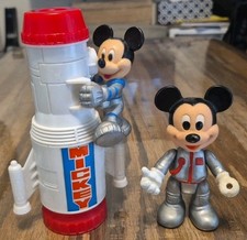 Vintage Walt Disney Mickey Mouse Rocket Ship Kaleidoscope Toy Arco 