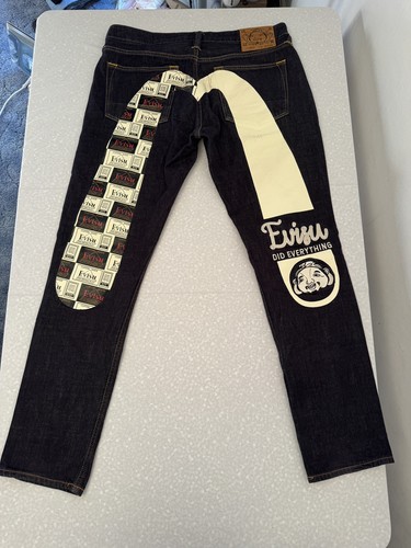 Evisu daicock blue denim - evisu,