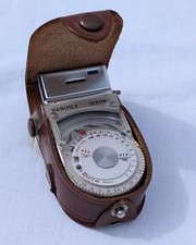 Vintage Hanimex Sekonic L-8 Light Exposure Meter in Leather Case - Working 