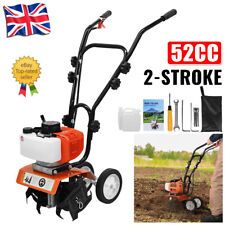 52CC Petrol Cultivator Rotavator Tiller Garden Allotment Soil Vegetable Patch UK