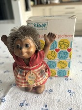 Steiff Vintage Mucki Hedgehog Girl Toy Doll With Box