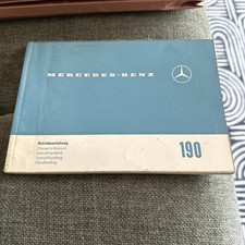 1962 Original Mercedes-Benz 190 Fintail Owners Manual W110