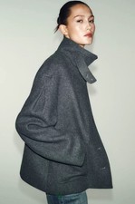 Zara Oversize Grey Wool Coat