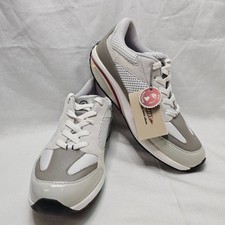 MBT The Anti Shoes Grey Leather Running Athletic Lace Up Sneaker Women's Size 9